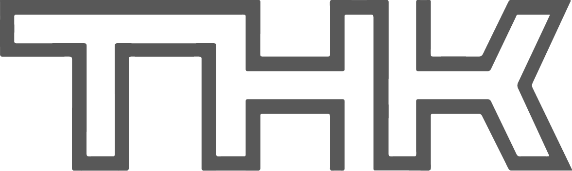 Logo von THK im Grauton
