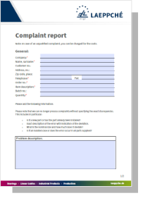 Complaint report
