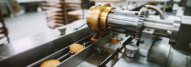 Keksproduktion im Branchenbereich Lebensmittelindustrie