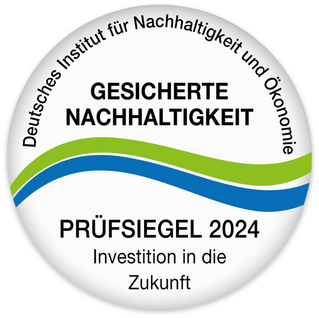 Logo Nachhaltigkeit Prüfsiegel 2024